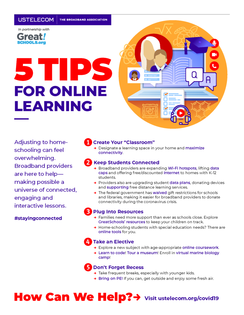 5 Tips for Online Learning – USTelecom