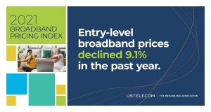 Broadband prices declined 9.1%