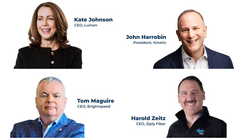 Image of four speakers at the USTelecom Leadership Summit